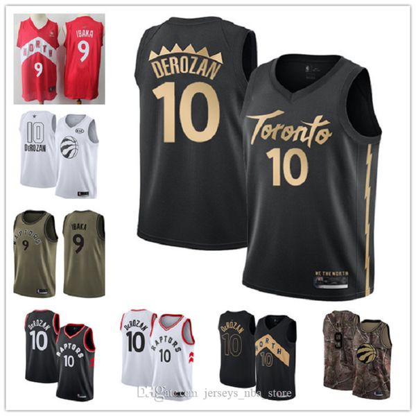 

custom men s youth toronto raptors 9 serge ibaka 10 demar derozan red black throwback basketball edition nba jersey, Black;red