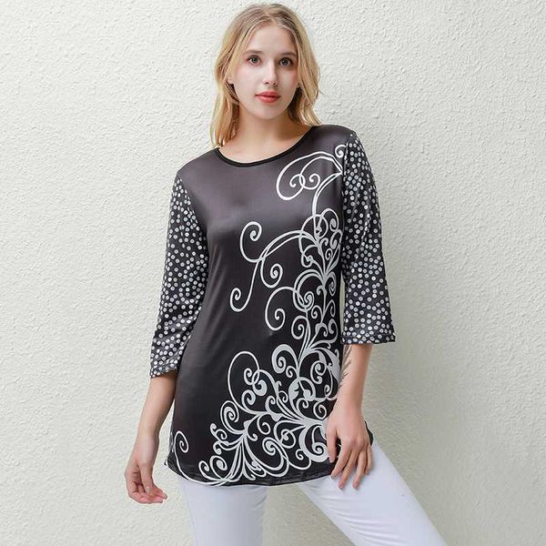 

vintage tshirt women print long sleeve round neck long print t-shirt poleras camiseta mujer harajuku women t shirt, White