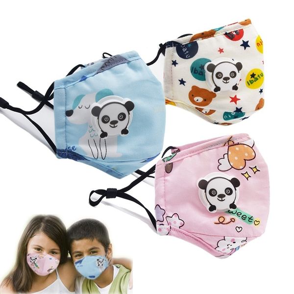 

valve breathing pluggable cotton mask children's filter pm2.5 anti-fog activated carbon protection pure cotton mask xd235241