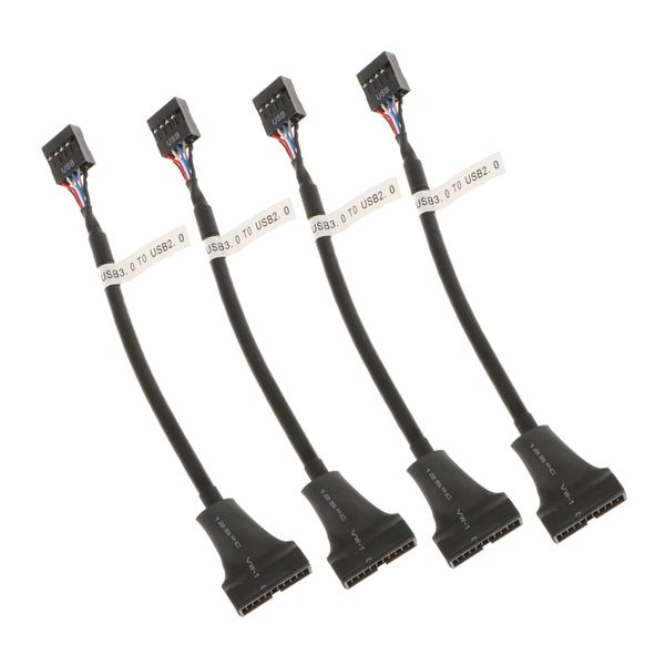 

4x usb 3.0 20-pin header male to usb 2.0 9pin female adapter converter cable