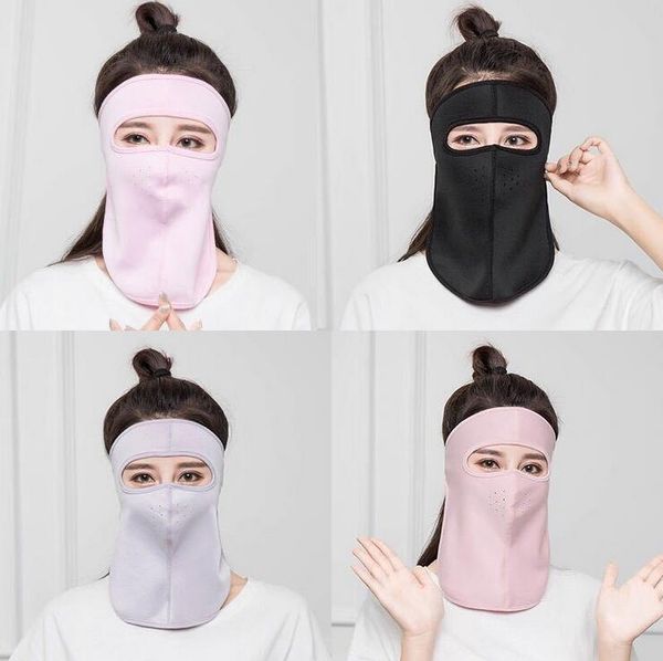 

face windproof, uv for cover cycling, & mask face full motorcycle summer protection dust neck breathable sun hiking, - mask a okxhez, Black