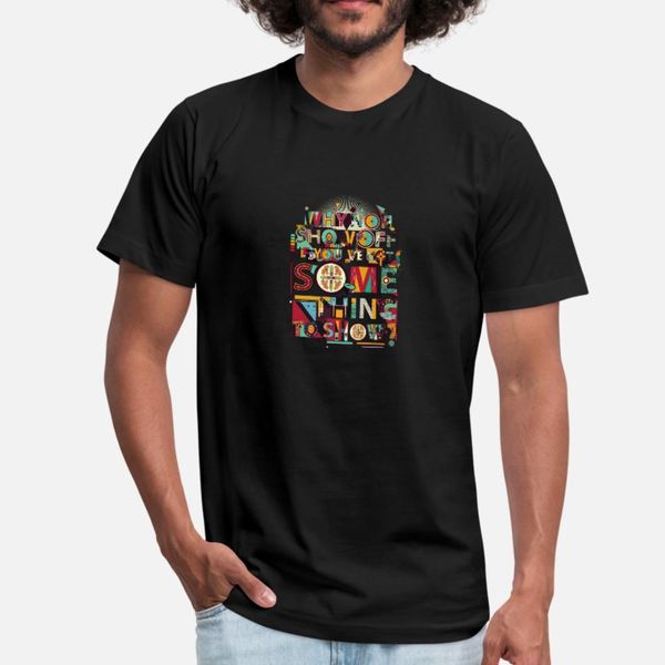 

typografi why not show off t shirt men designs 100% cotton s-3xl solid color crazy authentic spring original shirt
