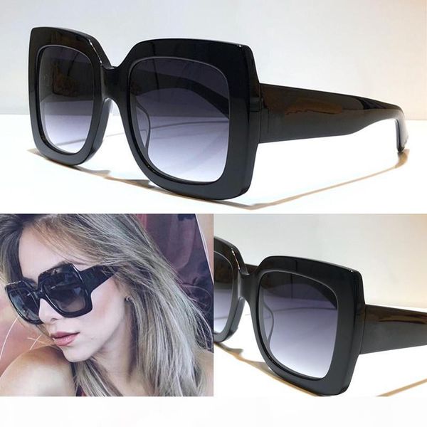 

popular women 0083 designer sunglasses square summer style full frame uv protection goggle mixed color come with box 0083s, White;black