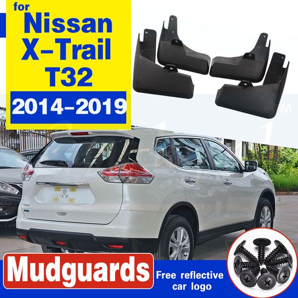 

fender styling for nissan x-trail rouge t32 set molded car mud flaps 2014-19 2016 2017 xtrail splash guards mud flap mudguards