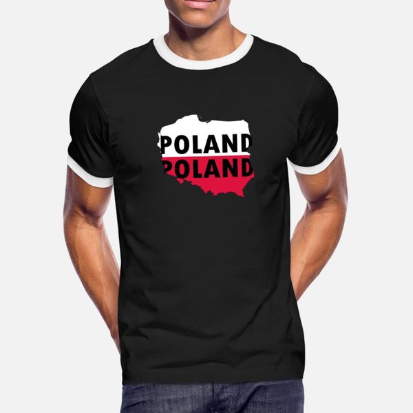 

poland t shirt men character short sleeve plus size 3xl pattern interesting comfortable summer style standard shirt