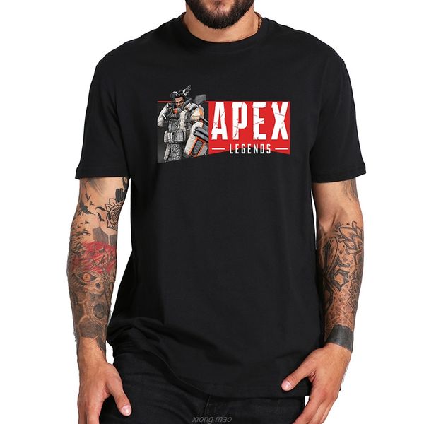 

apex legends tshirt gibraltar bloodhound hero figure printed shooting team game homme eu size black