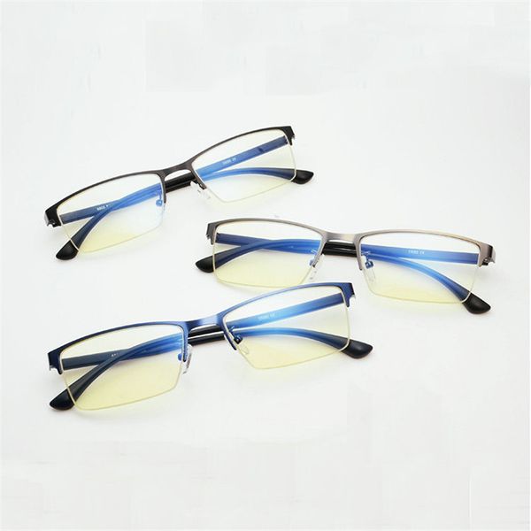 

mincl/nti-blue light glasses women men computer glasses anti radiation tv eyeglasses metal optical frame square eyewea fml, Black