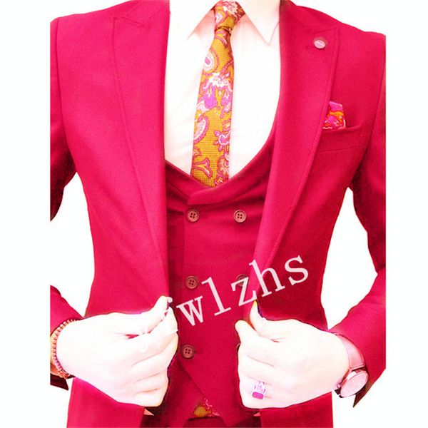

красивый one button groomsmen пик нагрудного groom смокинги мужских свадебное платье люди куртка blazer пром dinner костюмы (куртка + штаны, Black;gray