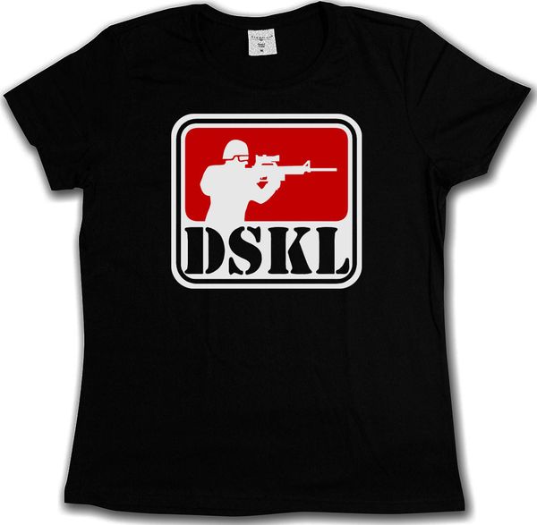 

dskl sniper logo t-shirt - shadowrun role play ego-shooter crosshair t-shirt