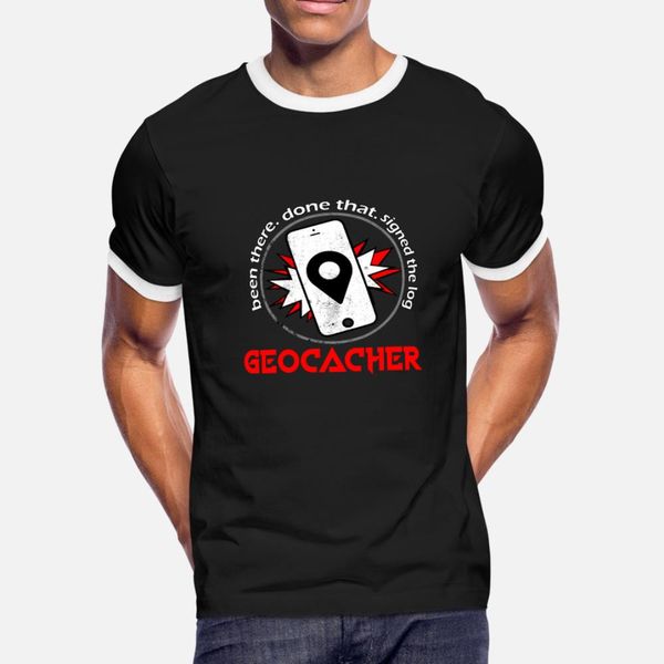 

geocaching geocacher treasure hunting cache gift t shirt men knitted tee shirt o-neck novelty cute fashion summer vintage shirt