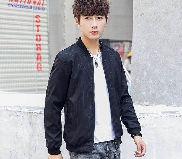 

pop2019 man jacket increase down slim cool time youth tide men's wear loose coat, Black;brown