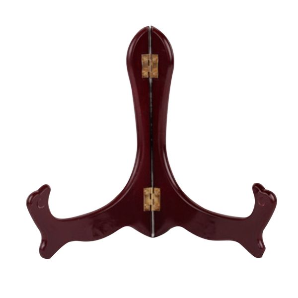 

2pcs plate support display stand multifunctional holder artificial wood tea rack