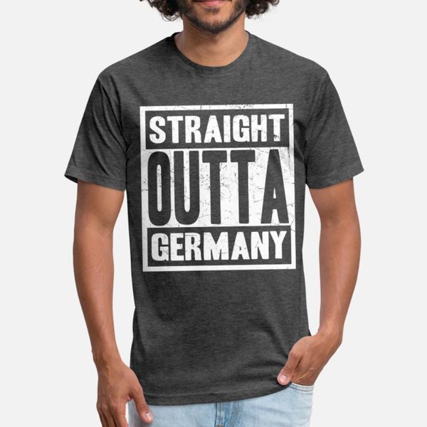 

germany straight outta germany awesome tee t shirt men famous 100% cotton o-neck homme famous basic spring autumn normal