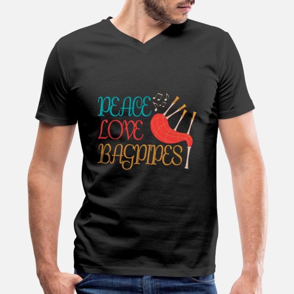 

bagpipe scotland scotland music scots gift t shirt men customized cotton round neck homme gift new style summer pattern shirt