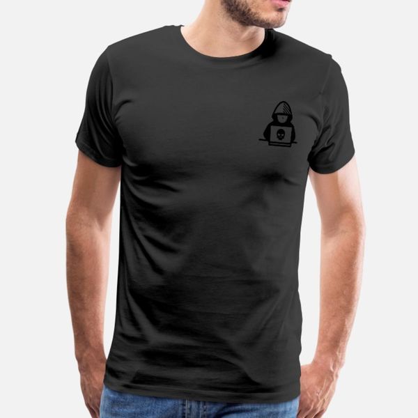 

hacker's t shirt men printing cotton size s-3xl male loose casual spring novelty shirt
