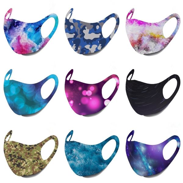 

1pc hiking scarves starry sky digital printing bandana outdoor insect-proof mask multi-purpose capless holiday magic turban#720#332