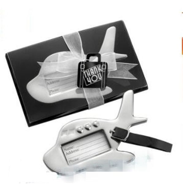 

sliver metal aircraft tags destination love cruise ship shaped luggage tag for wedding favor gift supplies 6bl bb