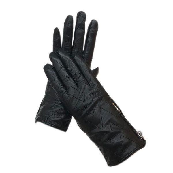 

gloves 2020 new ladies sheepskin black leather fashion winter warmth beautiful genuine leather driving outdoor, Blue;gray
