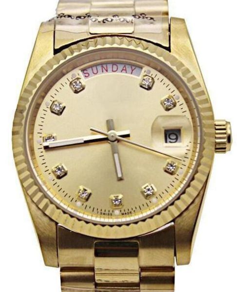 

2020 day gold men watches 36mm for lover mens women watch automatic mechanical fashion man watches date self-wind dress wristwatches, Slivery;brown