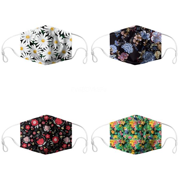

face mask dustproof mouth letter printed facial prective cover masks#522, Black