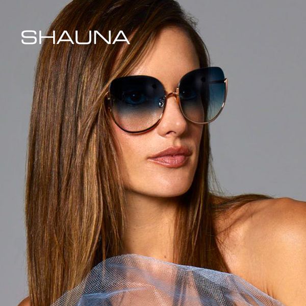 

shauna oversize round sunglasses women fashion chain leg shades uv400, White;black
