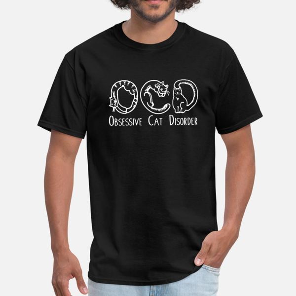 

ocd obsessive cat disorder t shirt men personalized cotton euro size s-3xl pattern interesting breathable spring autumn letters shirt