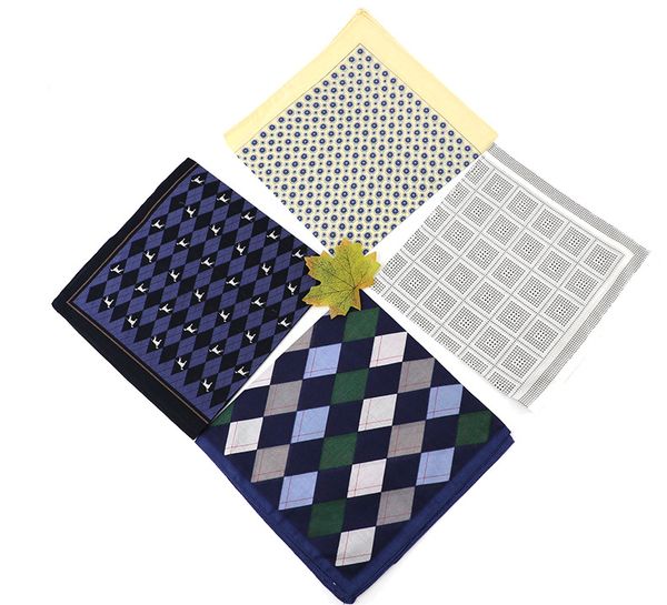 

cotton printed handkerchief 42*42cm male and female printed yarn-dyed square scarf gauze face towel soft handkerchief, White