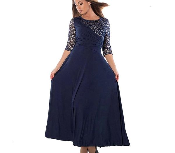

women clothing women long maxi dresses 5xl 6xl plus size long dress maxi spring summer size lace dress female vestidos, Black;gray