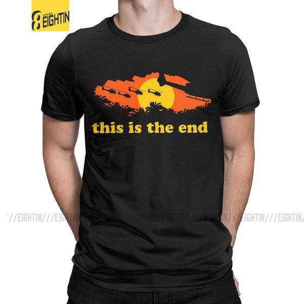 

мужские футболки apocalypse now this is the end хлопка майка с коротким рукавом войны во вьетнаме килгор вертолет марлон брандо футболки