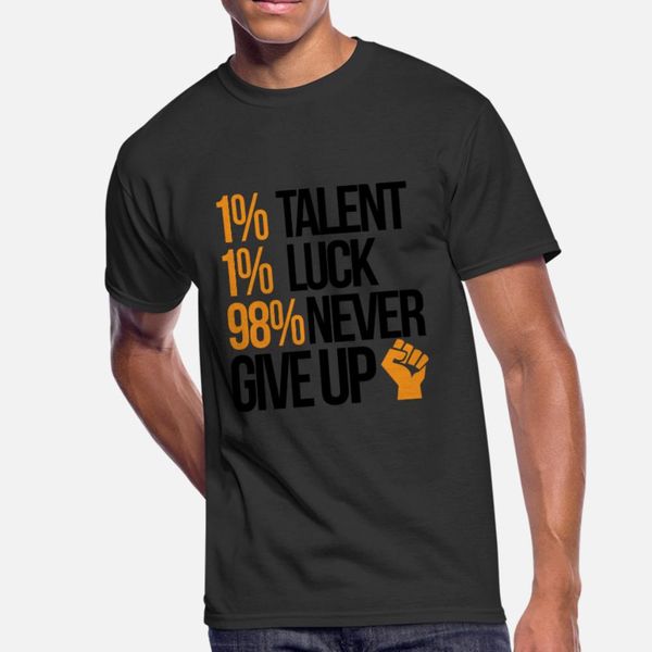 

motivational success quote never give up hustle t shirt men printed short sleeve round neck trend loose funny casual summer style shirt