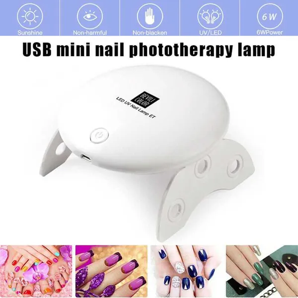 

6w gel lamp usb mini nail light nail dryer led portable lamp quick dry uv ptherapy machine art therapy light