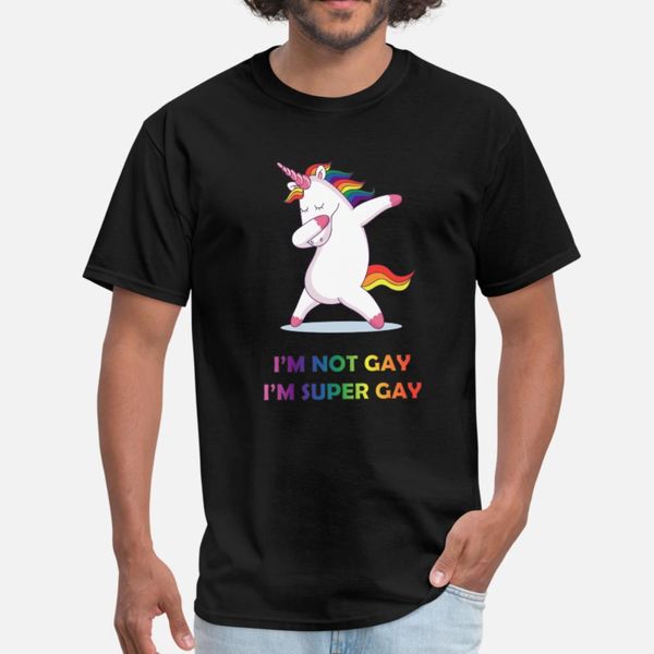 

i'm not gay i'm super gay t shirt men customize tee shirt round collar letters gift authentic spring outfit shirt