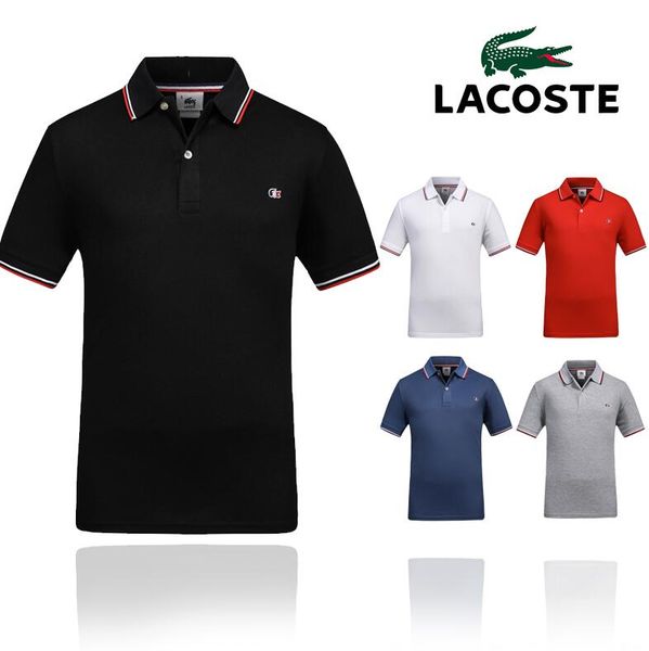 

2019 designer stripe polo shirt t shirts snake polos bee floral embroidery mens high street fashion horse polo t-shirt l̴acoste, White;black