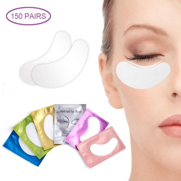 

false eyelashes 50/150 pairs lint-pillows for eyelash extension under eye lashes pads disposable mixed paper patches makeup tools