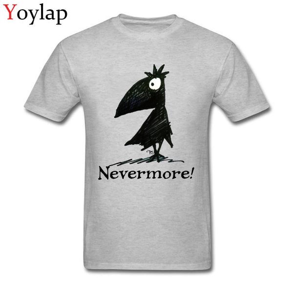 

nevermore забавный эдгар аллан по crow 2018 году мультфильм дизайн мужская с коротким рукавом майки топы футболки простые