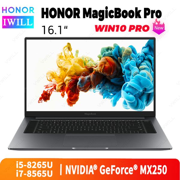 

16.1 inch original honor magicbook pro lapintel core -8265u/-8565u 8gb/16gb ddr4 512gb pcie ssd windows 10 pro english