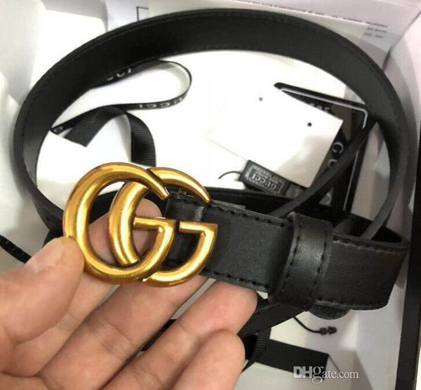 

luxury fashion men's & women's leather belt gold pearl buckle width: 2.0 3.4 3.8cm + white box a199, Black;brown