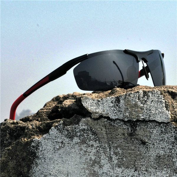 

outdoor polarized sunglasses men brand design aluminum magnesium sun glasses men's sun glasses male goggles nx, White;black
