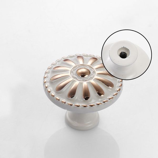 

home decor cabinet knob round dresser drawer pulls single hole vintage furniture