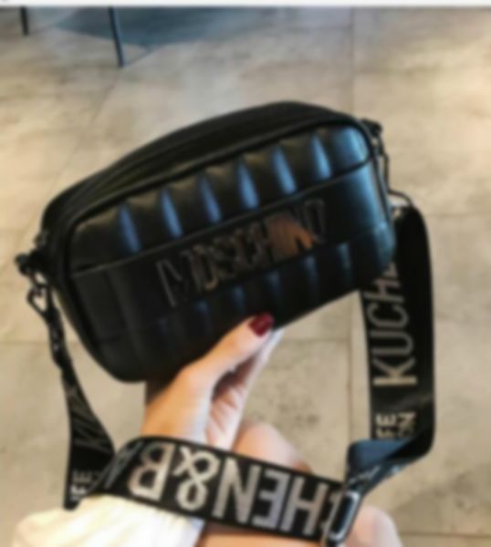 

new 2020 new fashion shoulder women pu shipping moschİno men xc121, Black