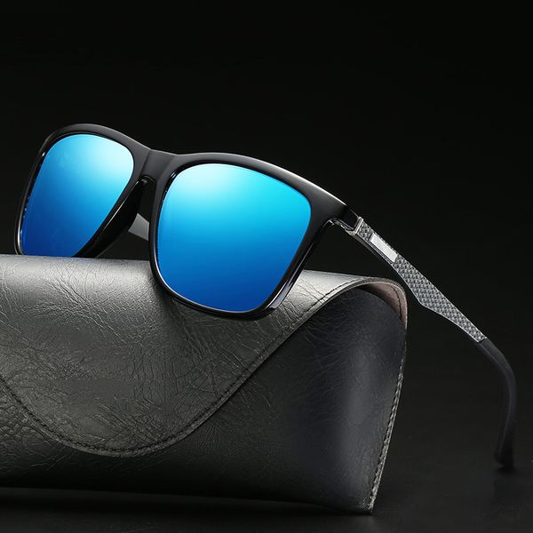 

new polarizing sunglasses for men and women with anti-glare aluminium feet driving polarizing sunglasses, White;black