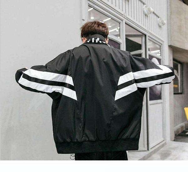

2020 new men in spring and autumn leisure sports jacket junior students korean fashion hip hop men's coat, Black;brown