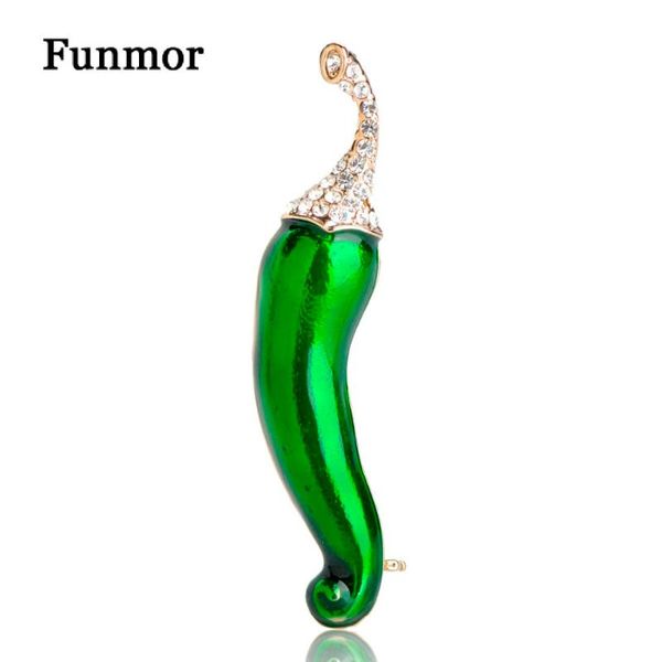 

pins, brooches funmor lifelike crystal vegetables style brooch badge enamel chili tomato eggplant corsage women men costume decoration pins, Gray