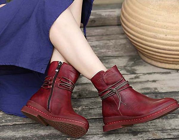 

fashion leather star women shoes woman leather short autumn winter ankle fashion brand women boots 02 p69, Black