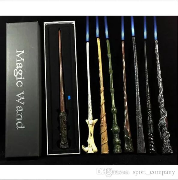 

11 roles led light up harry botter magic wand cosplay hermione voldermort sirius magical wands props novelty toy kids christmas gift