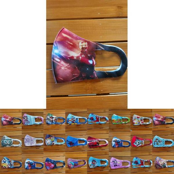 

dhl face character 10pcs mask face tapaboca mouth nose fashion kids facecover cartoon face mouth protection mask lsvvc bdehome, Black