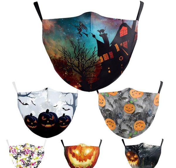 

fashion face 3d 2020 facemask printing halloween face dustproof masks fabric mask polyester and haze dustproof xhhair unuza
