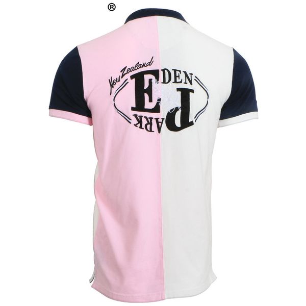 

factory france brand eden park polos mens clothing short sleeves polos blue pink turn-down neck fashion tee shirts ing, White;black