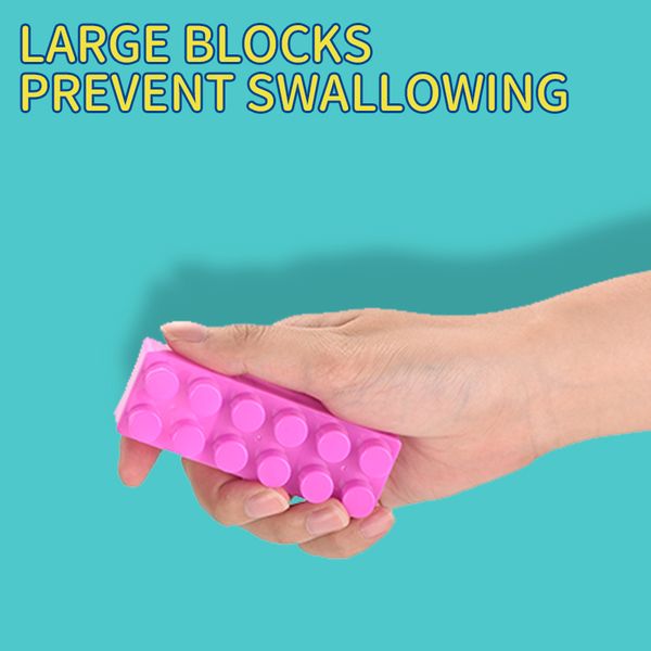 

puzzle interesting blocks, various shapes of blocks, to bring real fun to the baby, in the building block learning happy spent