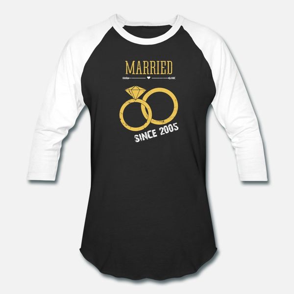 

wedding anniversary married since 2005 t shirt men customize short sleeve o neck family interesting comical spring autumn unique shirt